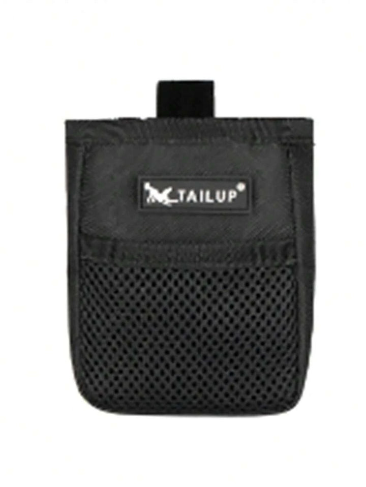 Single black treat pouch with TAILUP label and mesh front pocket
