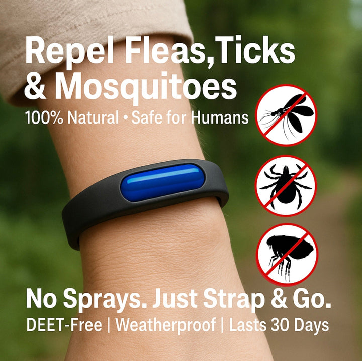 Repello™ - Human Anti-Flea, Tick, & Mosquito Bracelet (Advanced Protection)