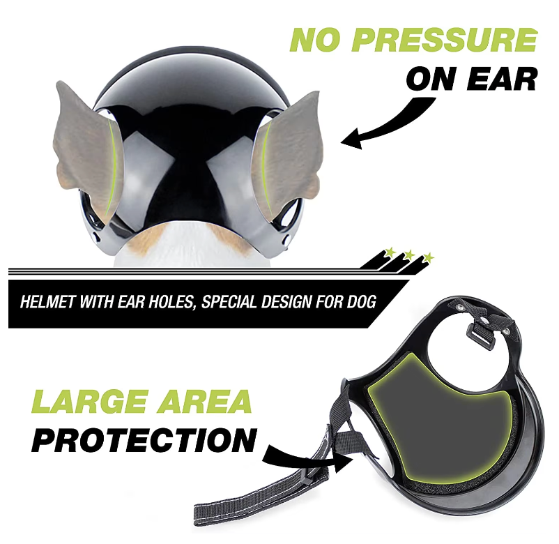 WagHelmet™ - Classic Motorcycle Head Protection (For Dogs and Cats)