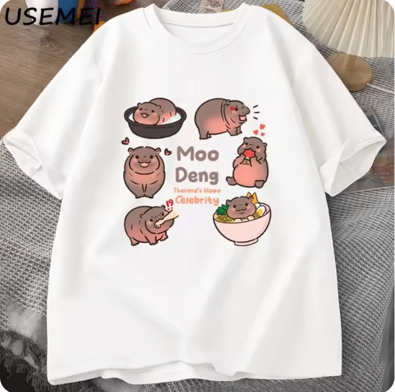 Cute Moo Deng Shirts