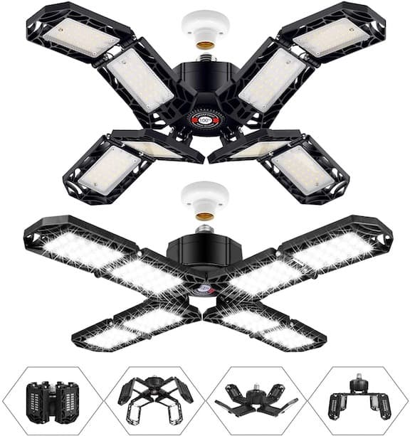 SunlightMAX™ - Shop/Garage Light Bulb (8 LED Panels) 