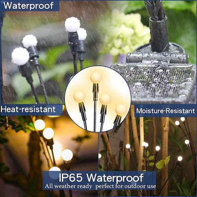 FlorLightful™ - Solar Powered Firefly Garden LED Lights (WaterProof)